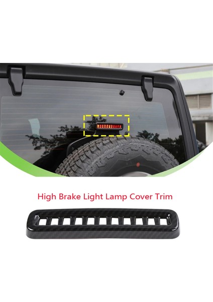 Karbon Fiber Araç Yüksek Fren Işık Lambası Kapak Jeep Wrangler Jl Gladiator Jt 2018-2023 (Yurt Dışından) fiyatları