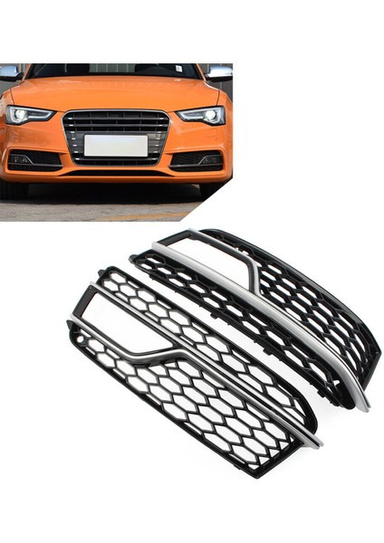 Krom Araba Ön Tampon Örgü Sis Farkı Kapak Audi S5 A5 S-Lınes 2013-2016 (Yurt Dışından) indirimleri