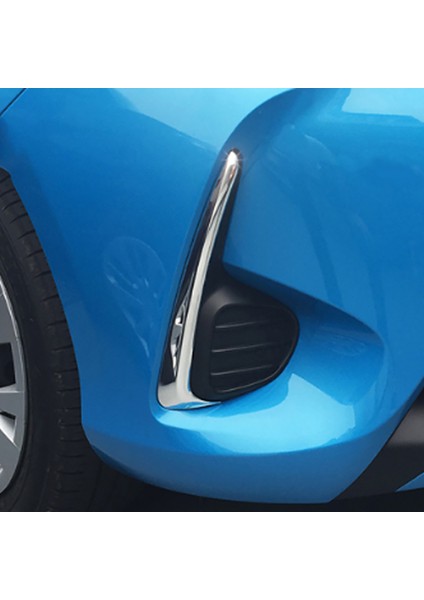 Toyota Yaris Vitz 2017 2018 Tampon Aksesuarları Için Krom Ön Sisli Işık Kapağı Şeridi Trim Araba Styling (Yurt Dışından) fırsatları