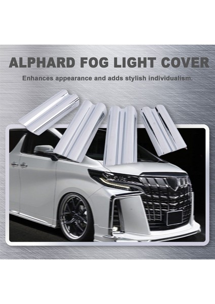 Toyota Alphard 30 Serisi Ön Tampon Trim Protector Strip Sis Lambası Sis Garnitür Şeridi Krom Dekoratif Şerit (Yurt Dışından) indirimleri