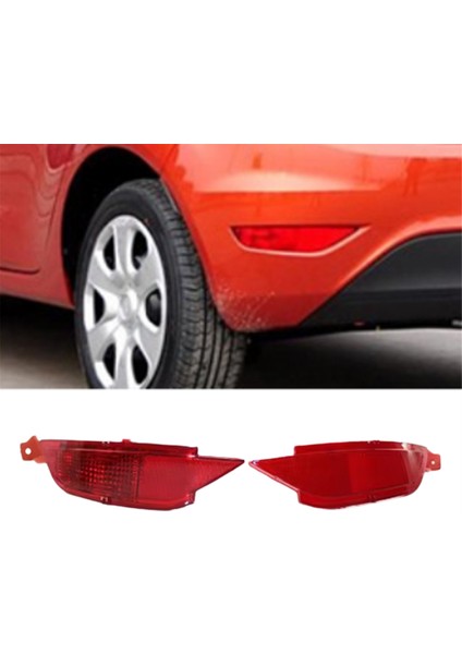 Araba Arka Tampon Işık Reflektör Işık Sis Lambası 8A61-15500-AB 8A61-15K273-AB Ford Fiesta Için 2009-2015 (Yurt Dışından) fiyatları