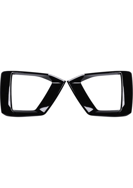 2pcs Parlak Siyah Araba Ön Tampon Sis Hafif Lamba Siyah Trim Kapak Çerçevesi Kapak Kaput Audi A5 S5 2020 2021 2022 (Yurt Dışından)