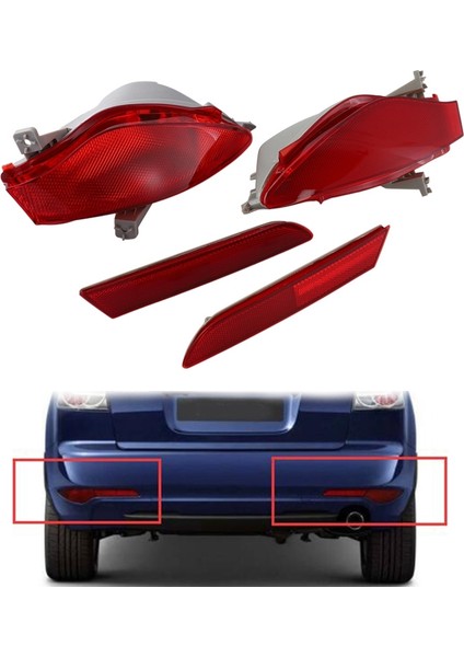 Araba Sağ Arka Tampon Reflektör Işıkları Mazda Cx7 Cx-7 2008-2015 Kuyruk Sisi In Fogun (Yurt Dışından) fiyatları