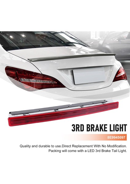 Kırmızı Lens Tam LED Arka Yüksek Kol Üçüncü Fren 3rd Fren Durma Işık Lambası Için -Audi A4 B6 Vagonu 2001-2005 8E9945097 (Yurt Dışından) fırsatları