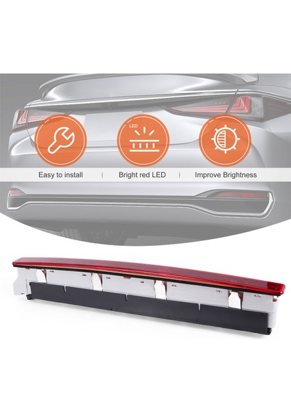 Kırmızı Lens Tam LED Arka Yüksek Kol Üçüncü Fren 3rd Fren Durma Işık Lambası Için -Audi A4 B6 Vagonu 2001-2005 8E9945097 (Yurt Dışından) indirimleri