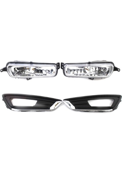 1paır Araç Fog Fog Kapak Ön Tampon Yan Hava Havalandırma Lambası Emme Çerçevesi Çerçeve Kaplama Kum Konutu Ford Focus 2015-2018 (Yurt Dışından)