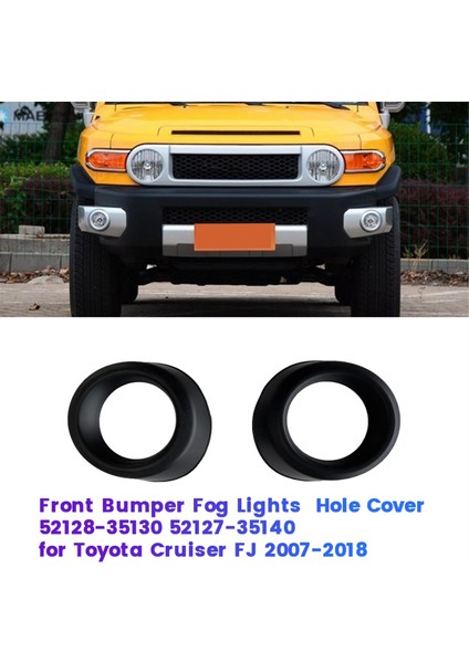 1paır Ön Tampon Deliği Kapak 52128-35130 52127-35140 Toyota Cruiser Fj 2007-2018 Sis Figs Lamba Deliği Siyah Kapaklar (Yurt Dışından) fiyatları