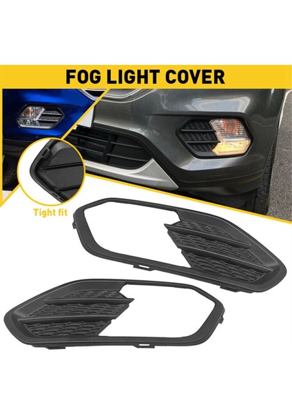 1 Çift Ön Tampon Sis Lambası Çerçeve Izgara Kapağı F01039178 Ford Kaçış Kuga 2017-2019 (Yurt Dışından) modelleri