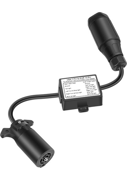Abd&#39;den Avrupa Römorku Işık Dönüştürücüsü 7 Yolu Düz Soket (Abd Aracı)-13 Pimli Yuvarlak Fişe (Ab Fragman) (Yurt Dışından) indirimleri