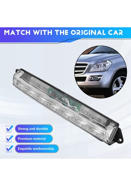LED Gündüz Çalışma Işık Sis Lambası 1649060351 A1649060351 Mercedes Benz GL320 GL350 GL450 GL550 2007-2013 (Sol) (Yurt Dışından) indirimleri