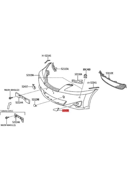 1paır Araç Ön Tumpon Siste Faket Kapak 52438-53010 5243753010 Lexus Için IS250 IS350 2006-2009 Sis Lambası Kapakları Trim (Yurt Dışından) fırsatları
