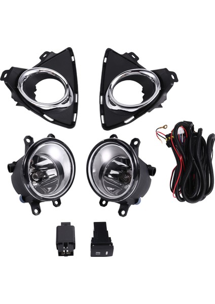 Araba LED Ön Tampon Sis Figs Fog Lambası Toyota Auris 2014 2015 Kablo Dolması Kablolama Kapağı Izgara Halojen (Yurt Dışından) fiyatları