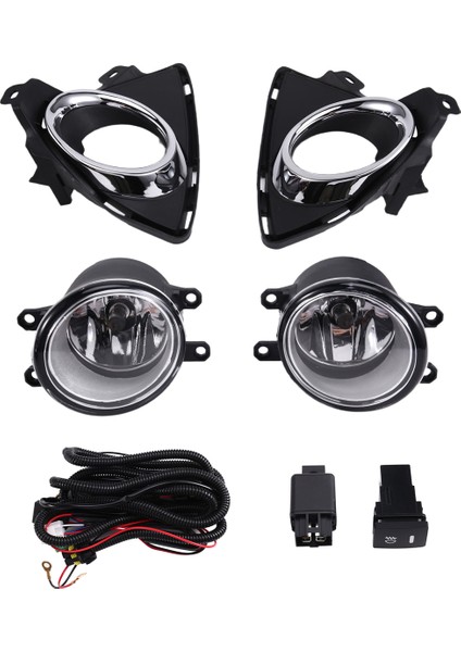 Araba LED Ön Tampon Sis Figs Fog Lambası Toyota Auris 2014 2015 Kablo Dolması Kablolama Kapağı Izgara Halojen (Yurt Dışından) modelleri