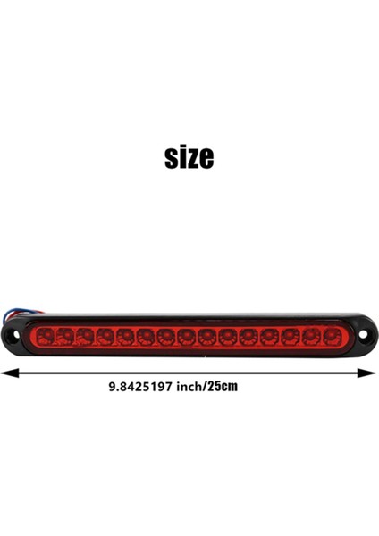 2 Adet 10 Inç 15 LED Römork Kamyon Karavan Durdurma Arka Fren Dönüş Lambası (Yurt Dışından) fırsatları