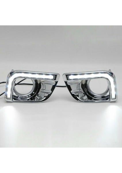 2pcs Araba LED Drl Daytıre Toyota Prado Için Işık Krome Siste Lambası J150 2010-2013 (Yurt Dışından) fırsatları