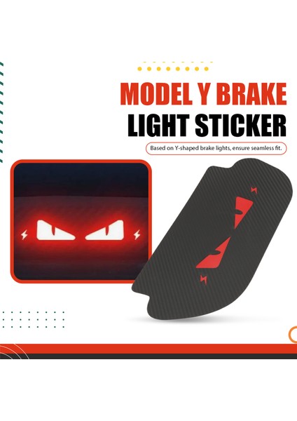 Tesla Için Fren Işık Çıkartması Model Y, Şeytan Göz Arabası Tayli Lambası Sticker Otomotiv Dış Aksesuarlar Yaratıcı Çıkartma (Yurt Dışından) indirimleri