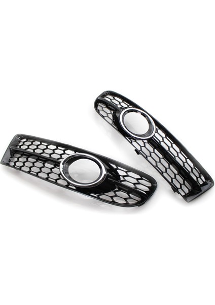 Ön Tampon Petek Örgü Sis Izgarası Izgara Kapağı Audi A4 B7 S4 B7 A4 S-Line 2005-2008 8E0807681F 8E0807682F, A (Yurt Dışından)