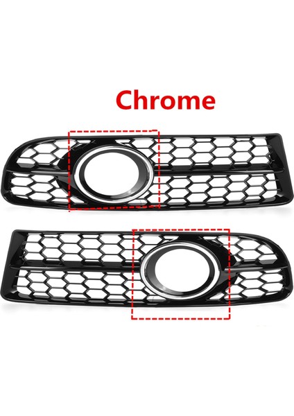 Ön Tampon Petek Örgü Sis Izgarası Izgara Kapağı Audi A4 B7 S4 B7 A4 S-Line 2005-2008 8E0807681F 8E0807682F, A (Yurt Dışından) fiyatları