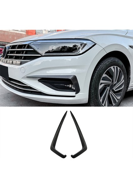 2pcs Araba Ön Tampon Ayırıcı Spoiler Dekoratif Kaplamalar Vw Jetta Için Sis Lambası Kanard Mk7 2019-2021 Karbon Fiber (Yurt Dışından) fırsatları