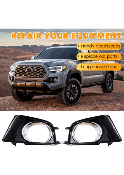 Toyota Tacoma Için 2012-2015 Sol Sol Sis Izgara Kapağı Kaplama 8148104020 8148204020 (Yurt Dışından) fırsatları