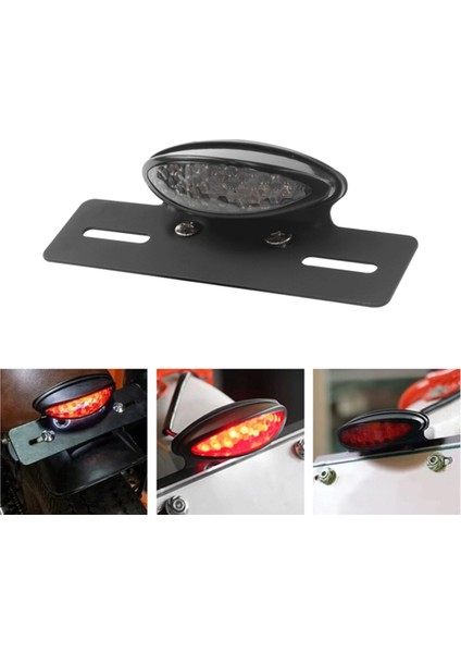 12V Evrensel Motosiklet LED Fren Alay Uçağı Metal Braket Fren Işığı Sayı Tutucu Motosiklet Aksesuarları (Yurt Dışından) indirimleri