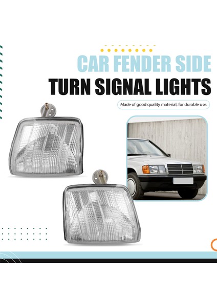 1paır Yan Köşe Işık Lambası Için Benz W201 190E 1984-1993 Turn Sinyal Göstergesi Lambası 2018260043 0008209821 (Yurt Dışından) fırsatları