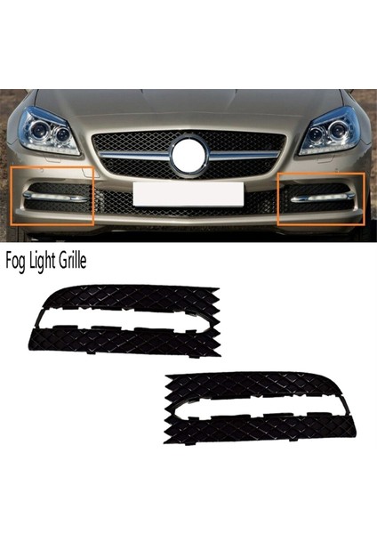 Araba Sağ Ön Tampon Sis Lambası Çerçeve Izgara Sürüş Işık Kapağı Izgara Mercedes-Benz Slk Sınıfı R172 W172 2012-2016 (Yurt Dışından) fırsatları