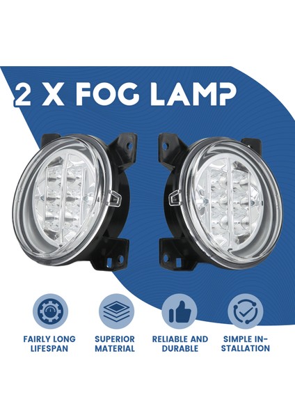 1paır Kamyon LED Sis Lambası Montajı 5 Serisi P G R Seires Rh 1446354 1852570 Lh 1446353 1852569 (Yurt Dışından) fırsatları