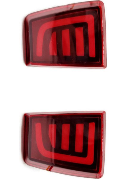 Mitsubishi Için Pajero Için V85 V8 V93 V97 2007-2020 Araba Arka Tampon Durdur Işık Dönüşü Sinyali Işık Uyarı Işık Fren Işıkları B (Yurt Dışından) fırsatları