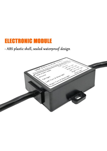 Römork Konnektörü Abd 4-Pimli Düz Fişe Avrupa7 Pimli Konektör 4 Ila 7 Trailer Işık Dönüştürücü Devre Adaptörü (Yurt Dışından) fırsatları