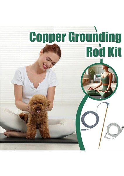 Toprak Topraklama Çubuğu - 40FT Dişi Toprak Kablosu, Topraklı Toprak Için Bakır ile Toprak Çubuğu Kiti Hafif Zemin Çubuğu (Yurt Dışından) indirimleri