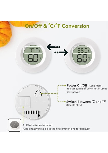 3 Pack Mini Higrometre ve Termometre, Iç Mekan Dış Mekan Dijital Nem Metre Gösterge Sıcaklığı (Yurt Dışından) fırsatları