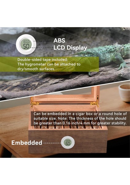 3 Pack Mini Higrometre ve Termometre, Iç Mekan Dış Mekan Dijital Nem Metre Gösterge Sıcaklığı (Yurt Dışından) indirimleri