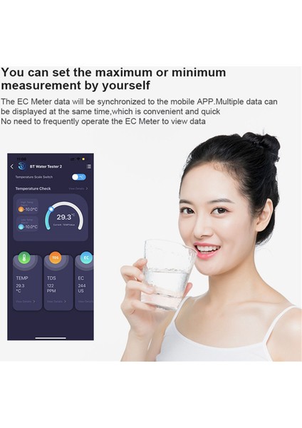 5-1 Arada Su Kalitesi Test Cihazı Ec Tds Tuz Sg Temp Dijital Dedektör Taşınabilir Bluetooth Su Kalite Test Cihazı (Yurt Dışından) fırsatları