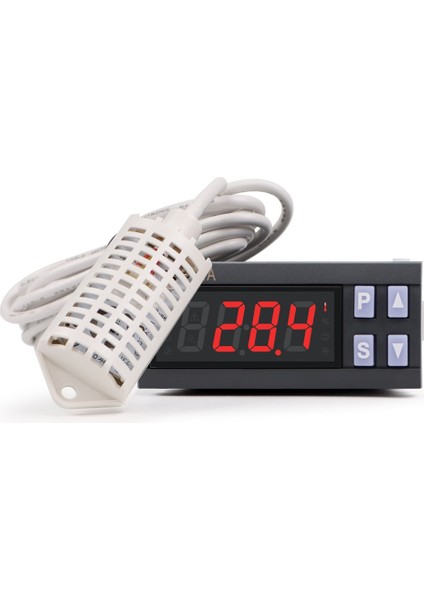 7801A Inkübasyon Sıcaklığı ve Nem Kontrolörü Dijital Termostat Nem Kontrolü Temp Sensörü Kontrol Inkübatör (Yurt Dışından)
