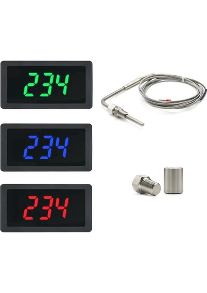 Egt Sensörü Sıcaklık Sensörü ile LED Ölçer Lehe Paketi Seti Adiustable Fonksiyon Uyumlu PT100 Sıcaklık D (Yurt Dışından) fırsatları