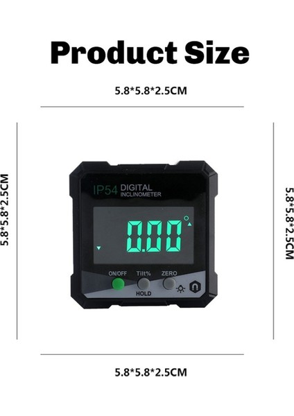 Dijital Açılı Gösterge Manyetik Taban Seviye Kutu Açısı Bulucu Bulucu Preaktör Açı Ahşaplık Için Ölçüm Aracak DLW30-GRD (Yurt Dışından) fırsatları