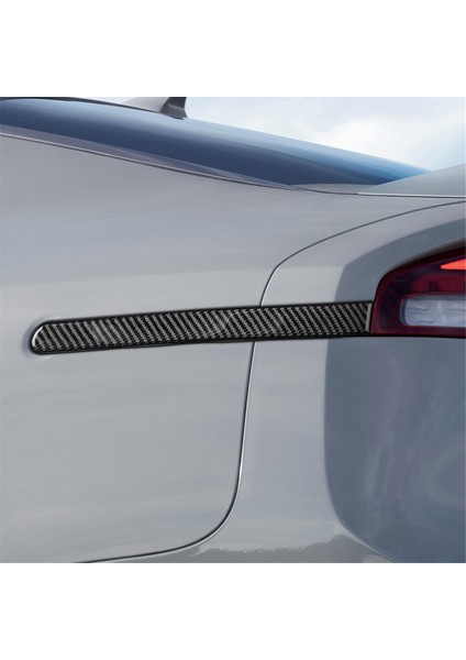 Karbon Fiber Arka Işık Amblemleri Yan Lamba Şeritleri Kia Stinger Için Trim 2018-2023 Kırmızı (Yurt Dışından) indirimleri