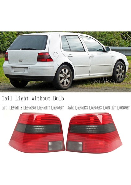 Ampul Olmayan Kuyruk Işığı Arka Fren Işık Kuyruk Işık Muhafazası Vw Golf Için 4 1998-2004 Sol (Yurt Dışından) modelleri