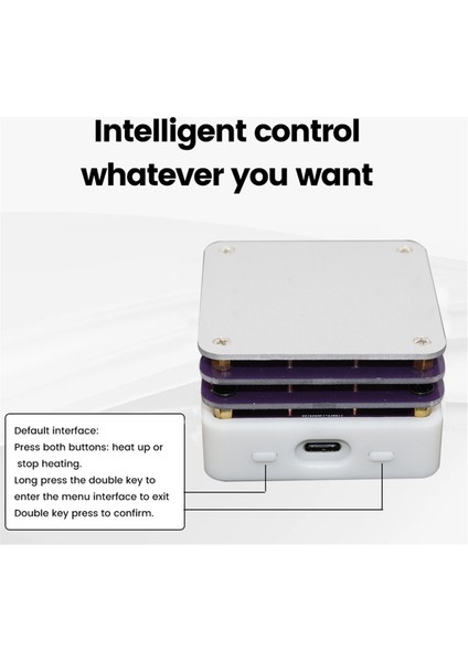 Pd 65W Mini Dijital Ekran Ayarlanabilir Sabit Sıcaklık Isıtma Tablosu Tip-C USB Lehimleme Isıtma Plakası B (Yurt Dışından) modelleri