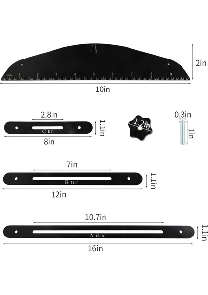 Merdiven Treads Gauge Şablon Aracı, Merdiven Ölçüm Cetveli Seti, Merdivenler, Yükselişler, Raf ve Kesme Alçıpan Için Raf Düzeni Aracı (Yurt Dışından) indirimleri