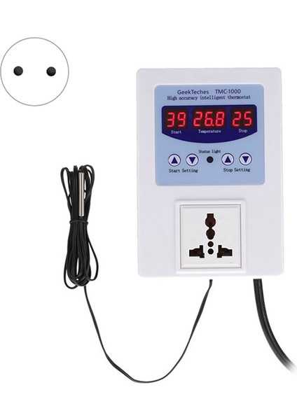 TMC-1000 Dijital Sıcaklık Denetleyicisi Akıllı Yüksek Doğruluk Isıtma Soğutma Sensörü Temp Kontrolü Termostat Ab Fişi (Yurt Dışından)