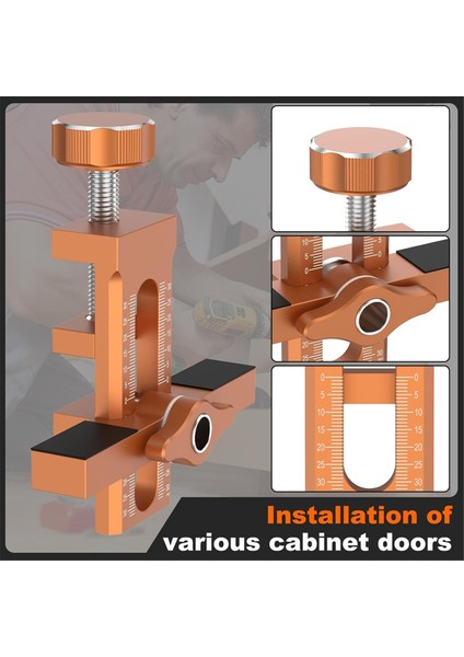 Dolap Kapısı Kurulum Jig, Çerçevesiz Dolaplar Için Ayarlanabilir Konumlandırıcı Olan Montaj Bulucuya Yardımcı Olmak, Ahşap Işleme Için (Yurt Dışından) modelleri