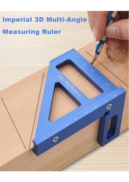 Çok Açılı Ölçüm Cetveli, 45/90 Derece Alüminyum Alaşım Ahşap Işleme Kare Prensör, Mıter Üçgen Cetvel-Red (Yurt Dışından) indirimleri