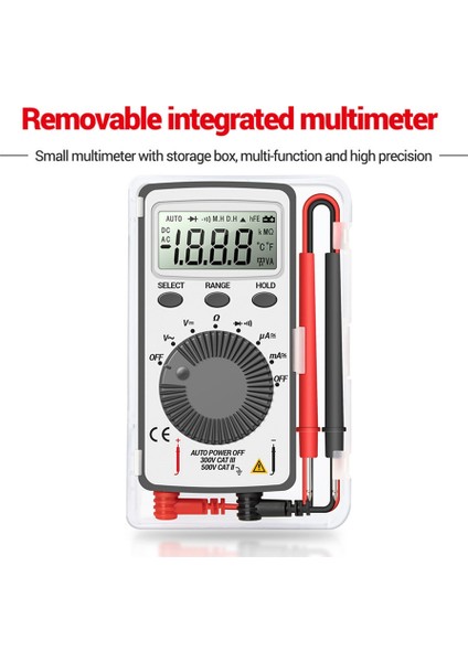 Aneng AN101 Mini Dijital Multimetre Multimetro Test Cihazı Dc/ac Voltaj Akım Lcr Metre Cep Profesyonel Test Cihazları (Yurt Dışından) fiyatları
