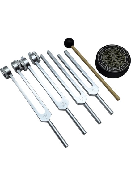 Iyileşme Seti Için Çatallar Tuning 128Hz, 136Hz, 256Hz, 384Hz ve Hokey Puck Aktivatörü Iyileşme, Ses Terapisi, Vücut Keep (Yurt Dışından) fırsatları