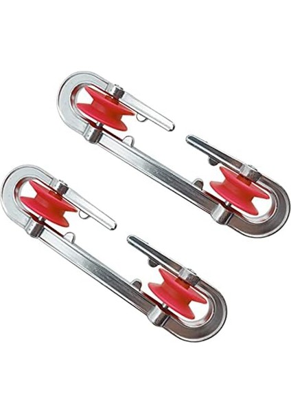 Alüminyum Çamaşır Ipi Yayıcı, Ağır Yükler ve Uzun Çamaşır Hattı Için Kasnak Çamaşır Ipi Aksesuarları, 2 Paket (Yurt Dışından)