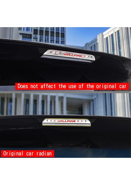 Toyota Vellfire Için 40 Serisi 2023+ Yüksek Montajlı Fren Işığı Üçüncü Fren Kuyruk Işık Döşeme Paslanmaz Çelik Uçak Gümüş (Yurt Dışından) fiyatları