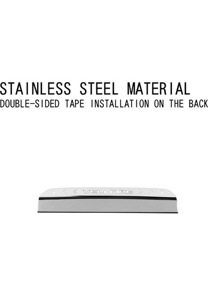 Toyota Vellfire Için 40 Serisi 2023+ Yüksek Montajlı Fren Işığı Üçüncü Fren Kuyruk Işık Döşeme Paslanmaz Çelik Uçak Gümüş (Yurt Dışından) fırsatları