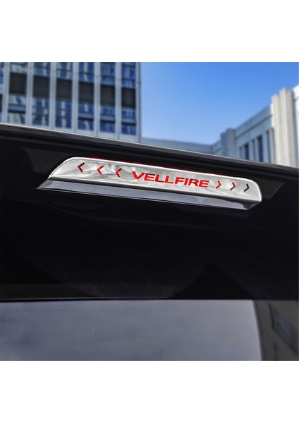 Toyota Vellfire Için 40 Serisi 2023+ Yüksek Montajlı Fren Işığı Üçüncü Fren Kuyruk Işık Döşeme Paslanmaz Çelik Uçak Gümüş (Yurt Dışından) indirimleri